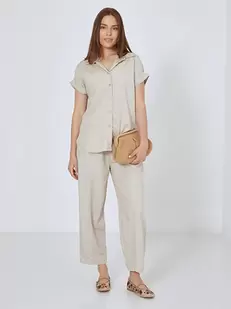 Shirt with rolled up sleeves