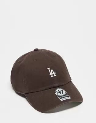 47 Brand mini LA Dodgers clean up cap in brown