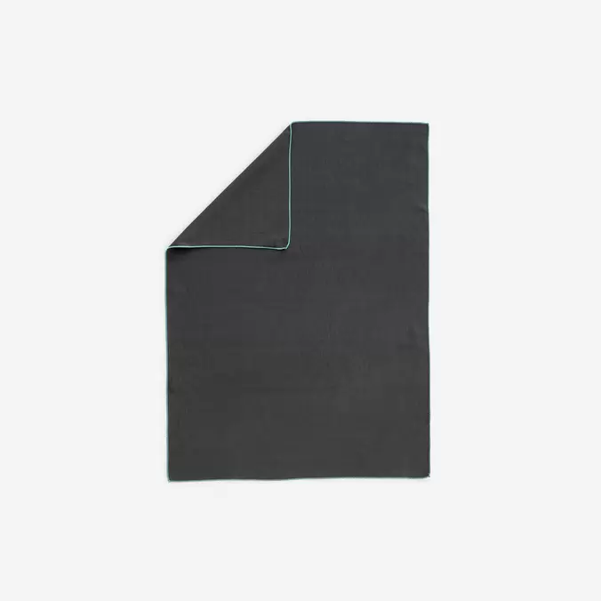 Ultra compact microfibre towel size M 60 x 80 cm - black