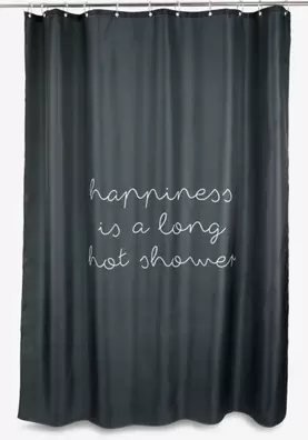 Κουρτίνα μπάνιου RUNEMO 150x200 μαύρο