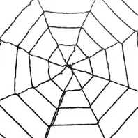 Ιστός Αράχνης Διακοσμητικός Halloween Μαύρος Γίγας 2.5m