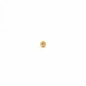 Λευκό Strass 2mm (χρυσό δέσιμο)