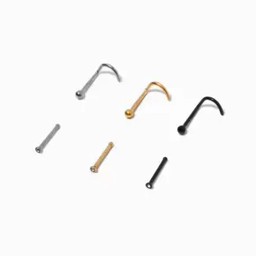 Σκουλαρίκια Μύτης Mixed Metal (6 τεμάχια)