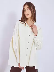 Jacket denim asymmetric