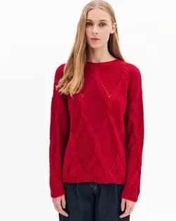 Πλεκτή μπλούζα με στρογγυλή λαιμόκοψη Case Study