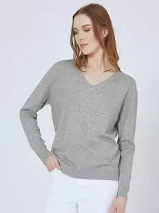 Sweater with V neckline