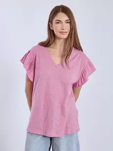 Top cotton with ruffles
