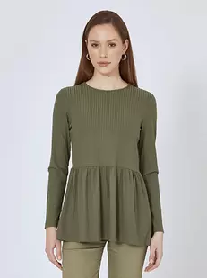 Top rib with ruffles