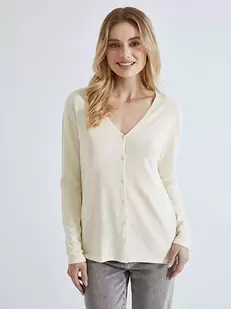 Cardigan with V neckline