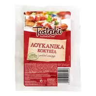 Tostaki Λουκάνικα Κοκτέιλ Χωρίς Γλουτένη 250 gr