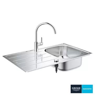 Σετ Νεροχύτης Ανοξείδωτος Με Μπαταρία Grohe K200 Sink Bundle 45-S 1.0 REV 31562SD1