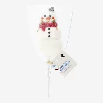 Marshmallow snowman on a stick - Vanilla flavour