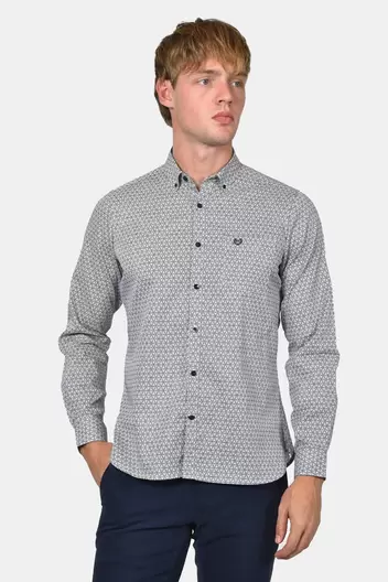 Ανδρικό Εμπριμέ Πουκάμισο Custom Fit Από 100% Βαμβάκι Με Διακριτικό Σχέδιο - ΤΥΠΟΣ Ανδρικό Εμπριμέ Πουκάμισο Custom Fit Από 100% Βαμβάκι Με Διακριτικό Σχέδιο - ΤΥΠΟΣ