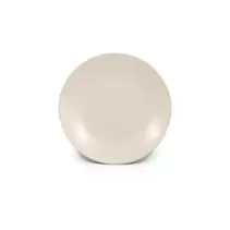 Πιάτο φρούτου ημιπορσελάνης Chiaro μπεζ ματ 20.5 εκ.