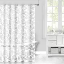 Κουρτίνα μπάνιου PEVA λευκά Λουλούδια 180x200 εκ.