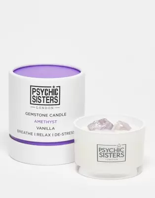 Psychic Sisters x ASOS Exclusive Amethyst Gemstone Candle 100g