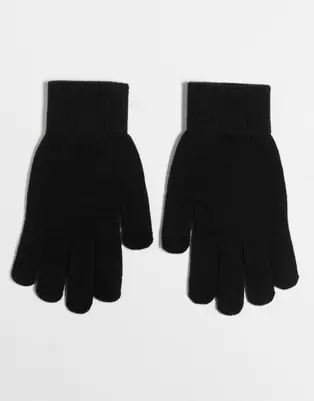 Vero Moda touchscreen gloves in black