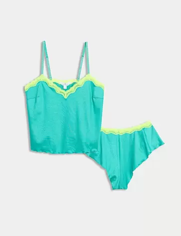 Σετ κομπινεζόν από micro & δαντέλα