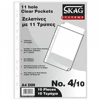 Skag Διαφανείς Θήκες Α4 Π Με 11 Τρύπες Νο4