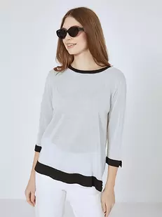 Top knitted metallic