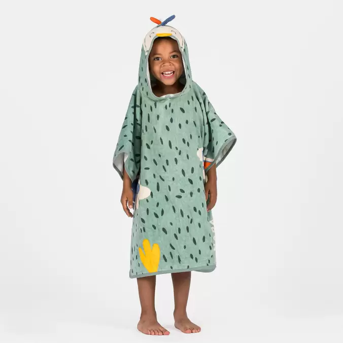 Baby poncho - Parrot green
