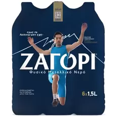 Ζαγόρι Φυσικό Μεταλλικό Νερό 1,5lt 6τεμ