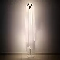 Halloween Επιδαπέδιο Διακοσμητικό Φάντασμα Επεκτεινόμενο με Φως 150cm