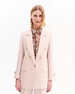 Σακάκι ίσιο με ρεβέρ μανίκι