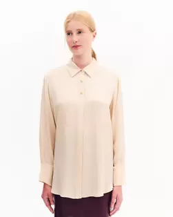 Πουκάμισο satin με χρυσά κουμπιά