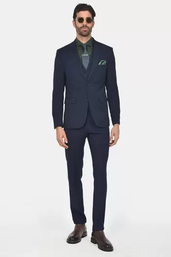 Ανδρικό Κοστούμι Classic Line με Γιλέκο - NAVY Ανδρικό Κοστούμι Classic Line με Γιλέκο - NAVY