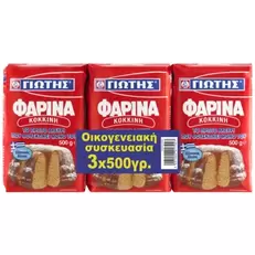 Γιώτης Φαρίνα Κόκκινη 500gr 3τεμ