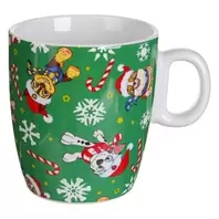 Χριστουγεννιάτικη Κούπα Πορσελάνη Οβάλ Πράσινη Paw Patrol 220ml