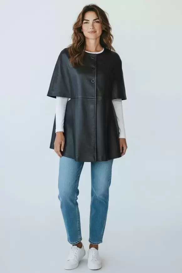 Κάπα με Υφή Δερματίνης