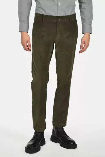 Ανδρικό Chinos Παντελόνι Classic Fit Με Μαλακή Υφή - ΛΑΔΙ                                                                Ανδρικό Chinos Παντελόνι Classic Fit Με Μαλακή Υφή - ΛΑΔΙ