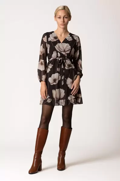 ΚΟΝΤΟ ΦΛΟΡΑΛ ΦΟΡΕΜΑ ΜΕ ΖΩΝΗ ΚΑΙ ΜΑΚΡΙΑ ΜΑΝΙΚΙΑ Πρόσθήκη στην λίστα επιθυμιών