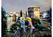 Landscape with girls