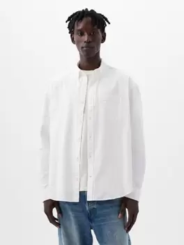 Άσπρο Oxford Πουκάμισο σε Standard Fit