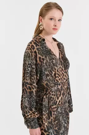 Κρουαζέ Πουκάμισο με Animal Print