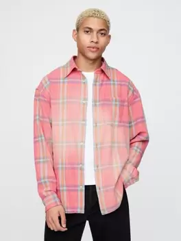 Sunwashed Τουίλ Big Πουκάμισο