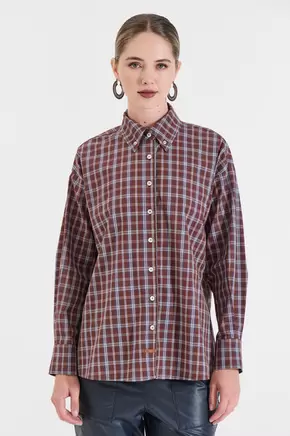 Βαμβακερό Καρό Πουκάμισο