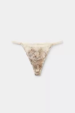 Στρινγκ με Λεπτά Πλευρικά Κορδονάκια με Animal Pri...