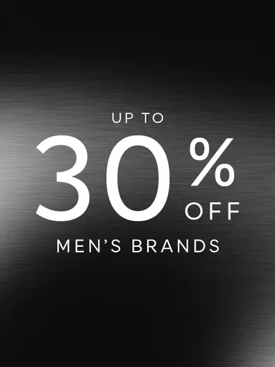 Up to 30% off Men's Brands