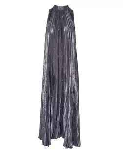 Φόρεμα πλισέ με strass