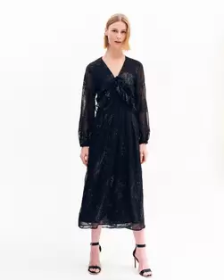 Φόρεμα αμπιγιέ με κέντημα παγιέτα