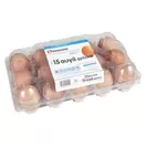 ECONOMY Αυγά 15άδα 53-63gr
