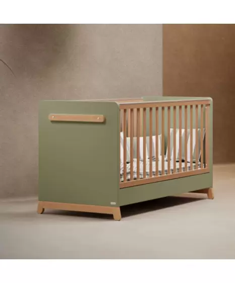 Casababy Palmer Λαδί Βρεφικό Κρεβάτι Μετατρεπόμενο Σε Προεφηβικό 70x140