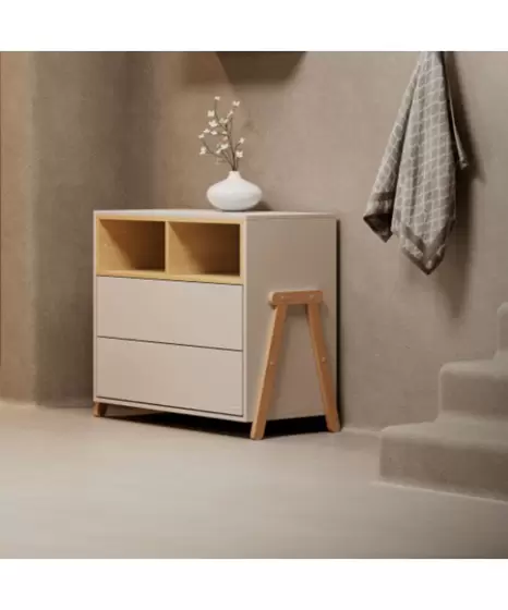 Casababy Palmer Εκρού Βρεφική Συρταριέρα