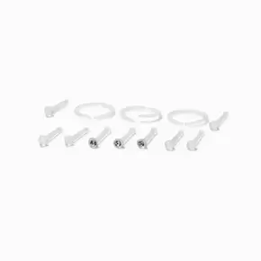 Σκουλαρίκια Μύτης Mixed Bioflex 20G - 6 Τεμάχια