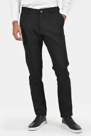 Ανδρικό Chinos Παντελόνι Normal Fit Με Ελαστικότητα Και Άνετη Εφαρμογή - ΜΑΥΡΟ Ανδρικό Chinos Παντελόνι Normal Fit Με Ελαστικότητα Και Άνετη Εφαρμογή - ΜΑΥΡΟ