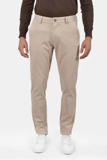 Ανδρικό Chinos Παντελόνι Normal Fit Με Ελαστικότητα Και Άνετη Εφαρμογή - ΜΠΕΖ Ανδρικό Chinos Παντελόνι Normal Fit Με Ελαστικότητα Και Άνετη Εφαρμογή - ΜΠΕΖ